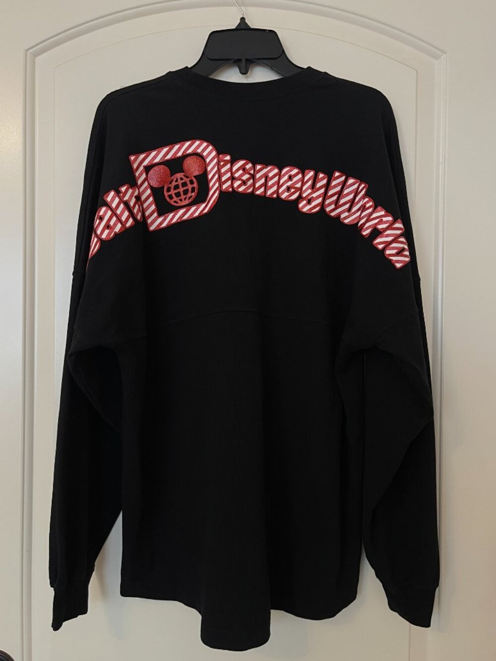 Disney Parks Walt Disney World Spirit Jersey Candy Cane Holiday Christmas Medium
